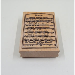 7 Gypsies Rubber Stamp Scala Latin Phrases Common Miles.....Various Countries